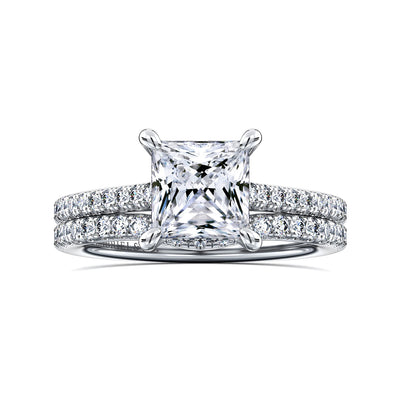 Princess Cut Engagement Ring in White Gold by Gabriel & Co.