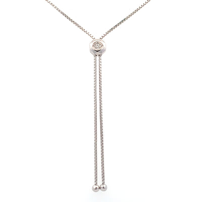 18K White Gold 4.03CTW Oval Sapphire and .85CTW Diamond Necklace by Simon G