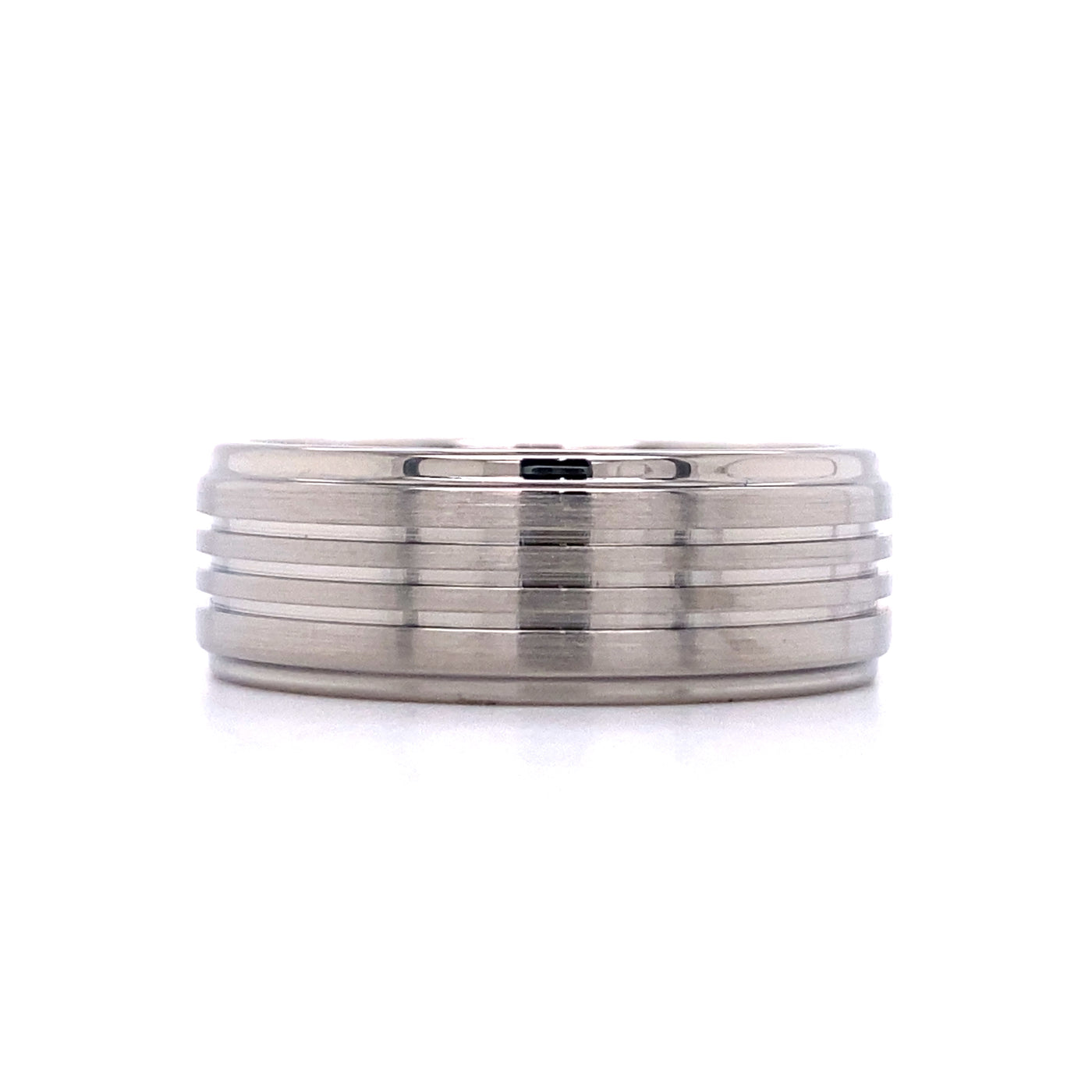Fancy 8mm Wedding Band in Titanium