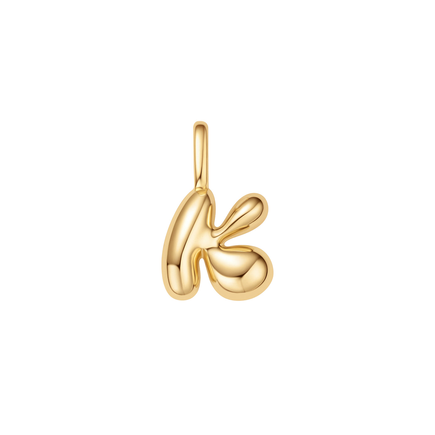 Chubby Letter "K" in Yellow Gold by Ania Haie