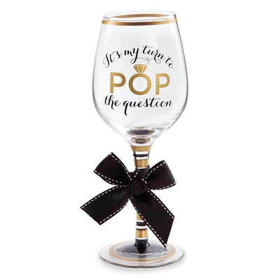 Pop the Question - Bridesmaid Wine Glass  GM14043
