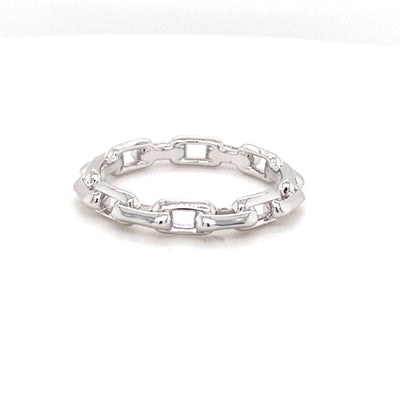 Paperclip Ring in Sterling Silver by Ania HAie