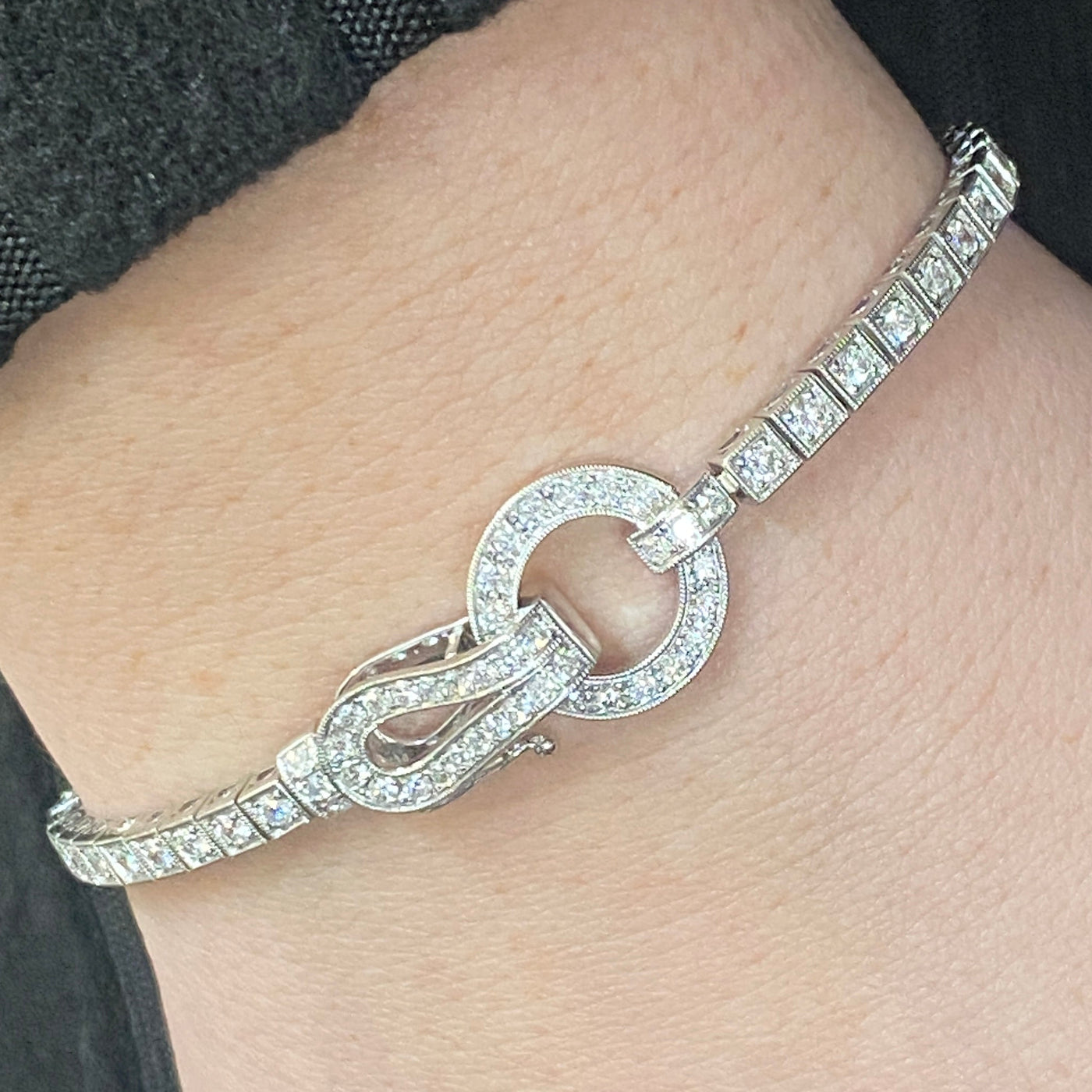 ESTATE Simon G Diamond Bracelet in White Gold