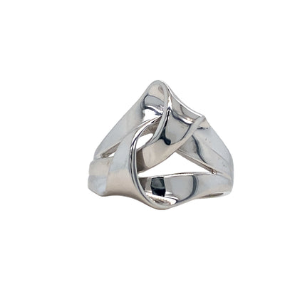 ESTATE Abstract Ring in White Gold