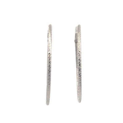 Large D/C Hoops in SIlver