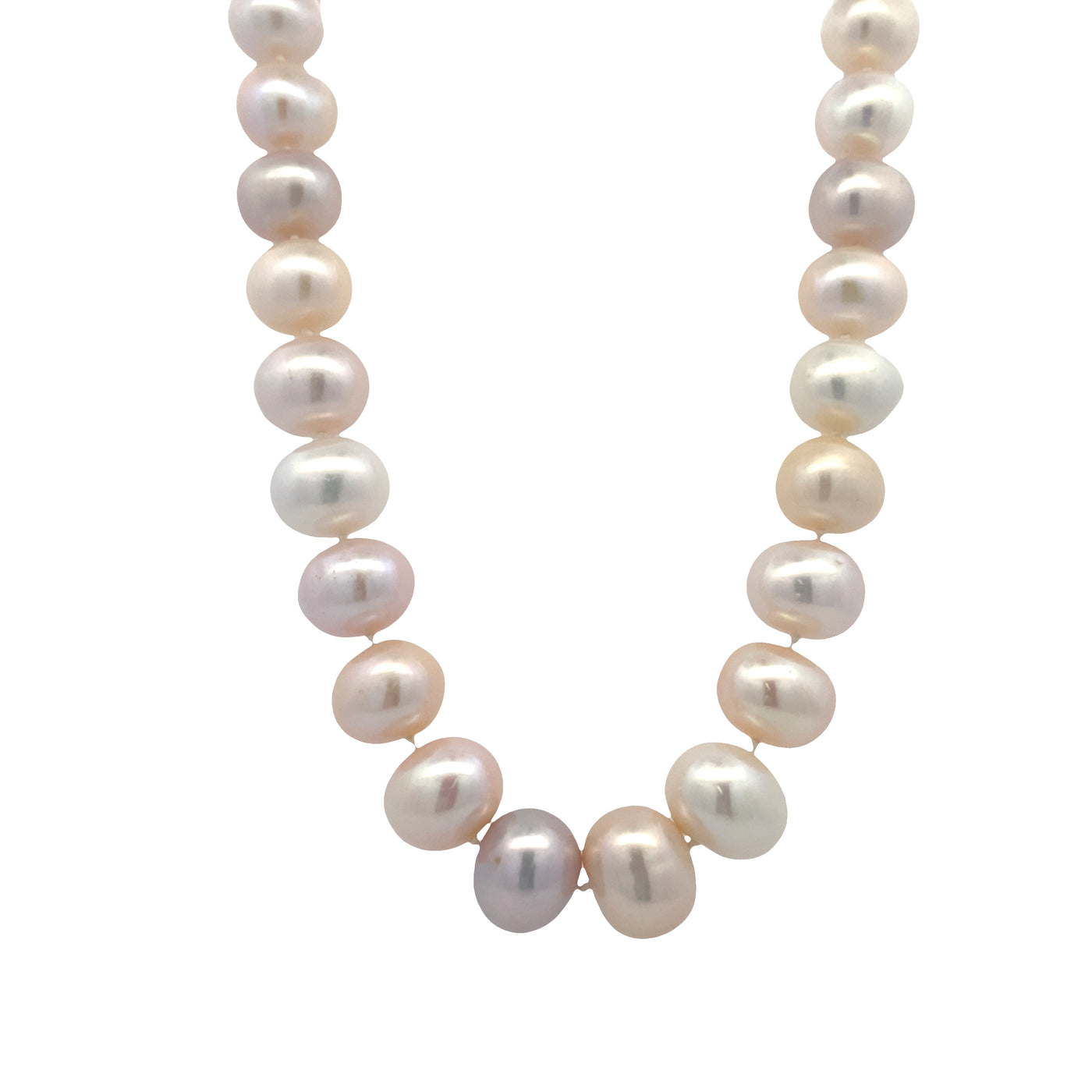 ESTATE 18" Cultured Pearl Strand in Yellow Gold