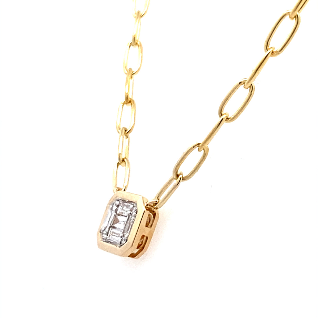 Allison Kaufman Co. 14 Karat Solitaire Diamond Necklaces N8480