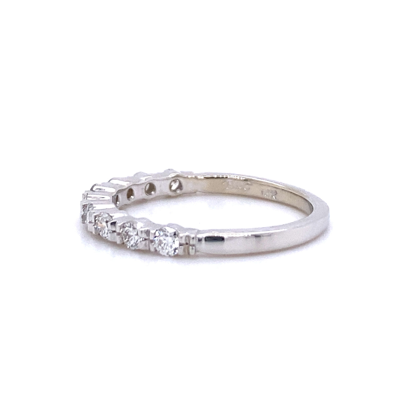 Beeghly & Co. 14 Karat White Gold Diamond Wedding Band - Women's BCR-111