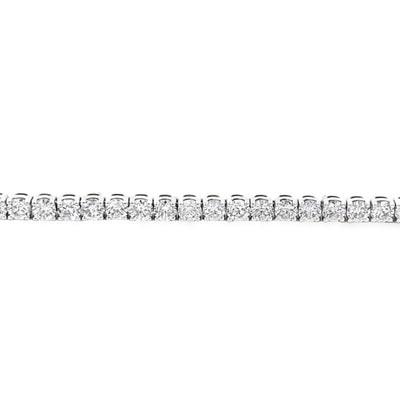 Diamond Line Tennis Bracelet in White Gold