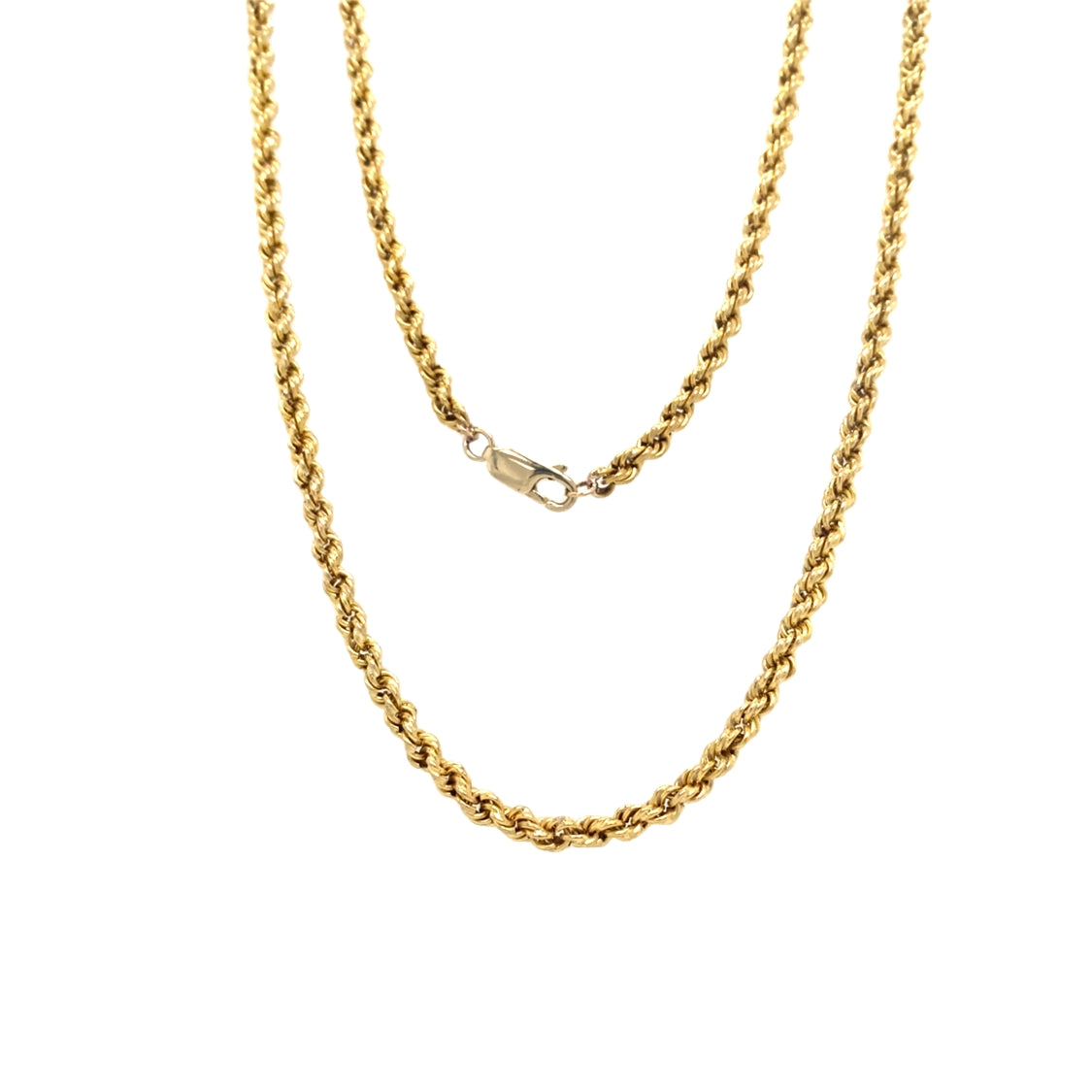 Estate Yellow Gold 30" Rope chain