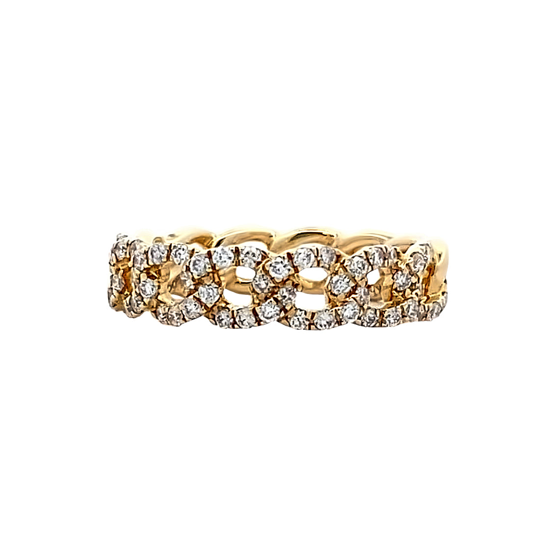 14 Karat Contemporary Style Diamond Fashion Ladies Ring   RG11801-4YC