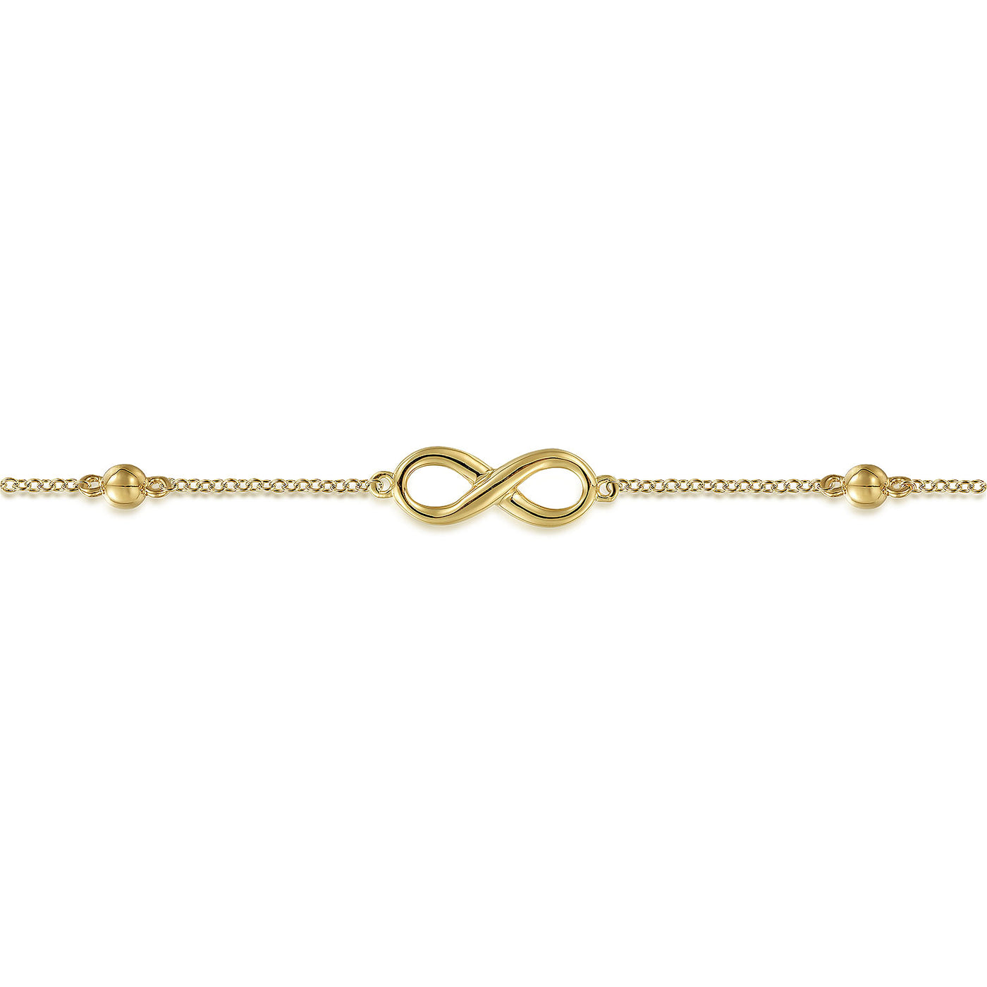 7" Bujukan Infinity Bracelet in Yellow Gold by Gabriel & Co.