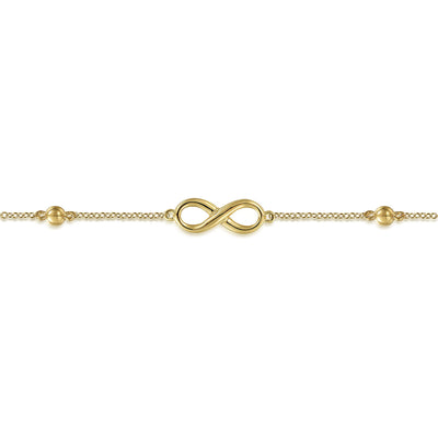 7" Bujukan Infinity Bracelet in Yellow Gold by Gabriel & Co.