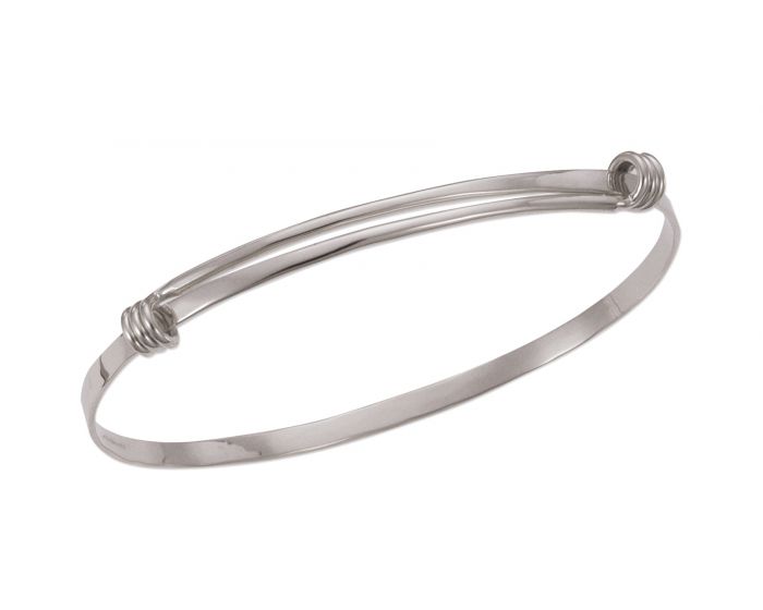 E. L. Designs Sterling Silver Signature Petite Bangle BR16812