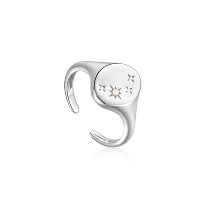 Ania Haie Sterling Silver Signet R034-02H