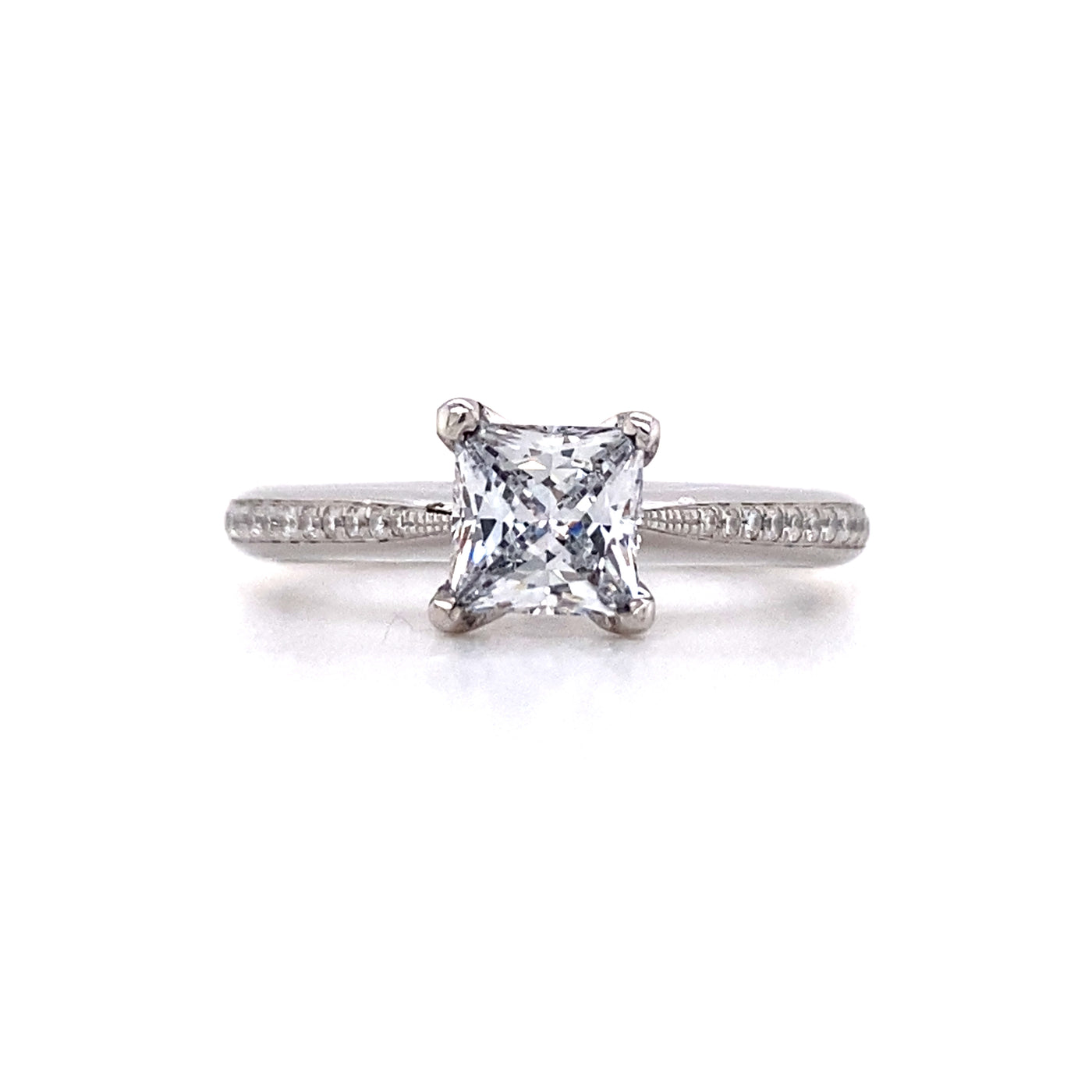 Estate Simon G. 18K Princess Cut Engagement Ring MR1507