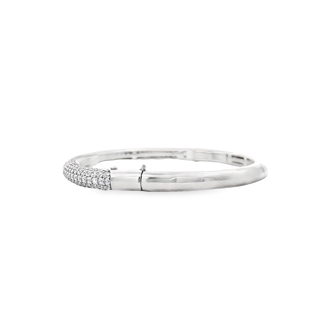 6mm Sparkle CZ Bangle in Silver by TiSento Milano