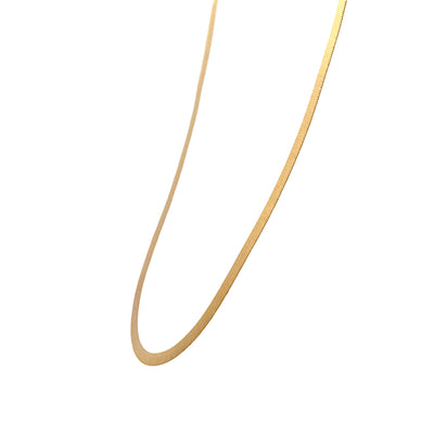 ESTATE 24" Herringbone Necklace in Yellow Gold