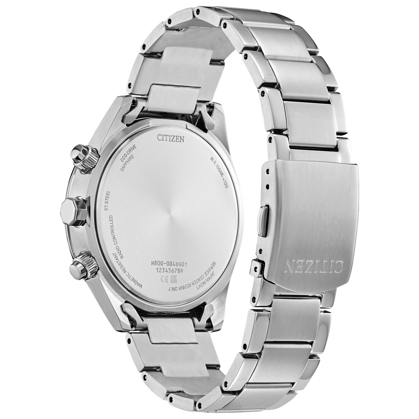 Mens Eco Drive Watch in Silver by Citizen