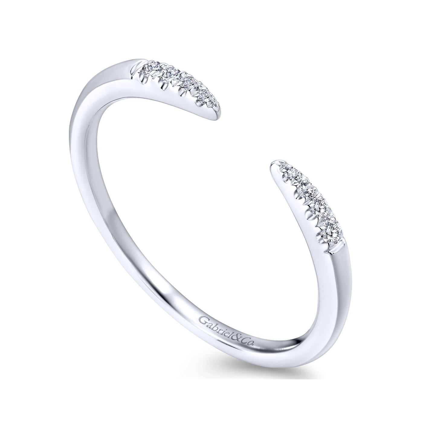 Gabriel & Co. 14 Karat White Gold Diamond Fashion Ring LR51177W45J