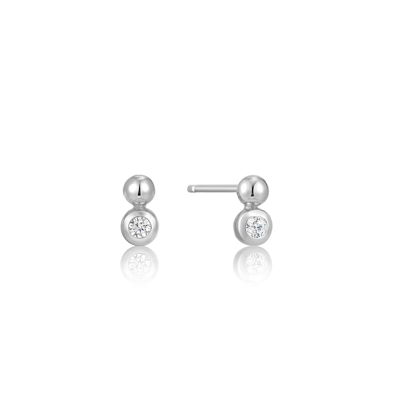 Ania Haie Sterling Silver Stud Earrings E045-01H-CZ
