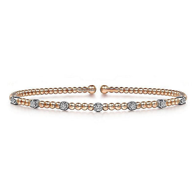 Diamond Bujukan Bangle in Rose Gold by Gabriel & Co.