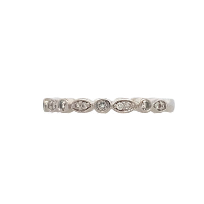 ESTATE Gabriel & Co. Diamond Stacking RIng in White Gold