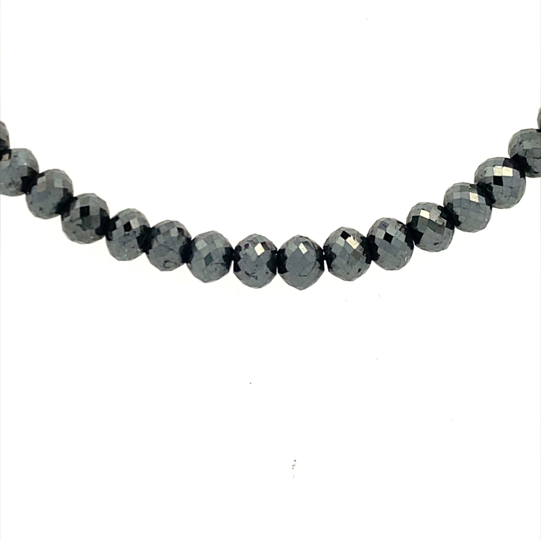 Black Diamond Bead Necklace – Charles Koll Jewellers