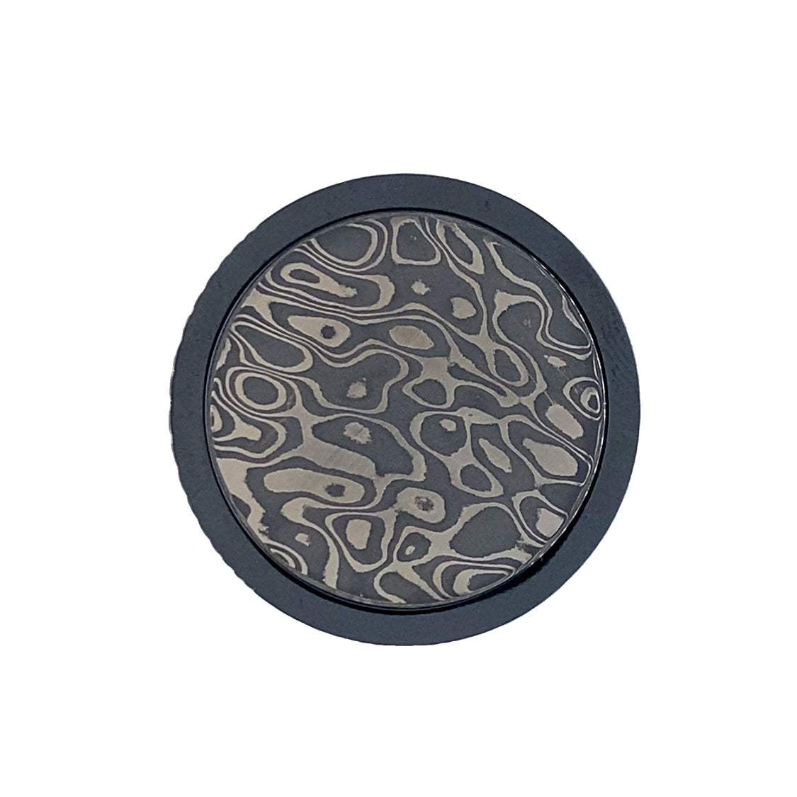 The Vagabond Dark Golf Ball Marker in Titanium