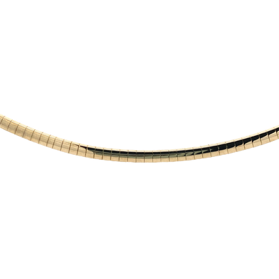Estate 18"  Omega Necklace in Yellow Gold