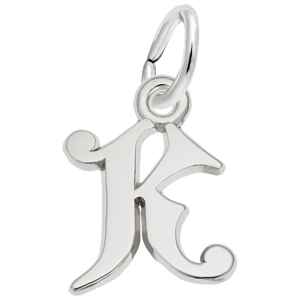 Rembrandt Q. C. Sterling Silver Curly K Charm  4765-011