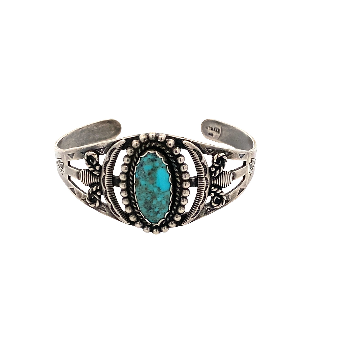 ESTATE Turquoise Cuff in Silver