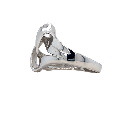 ESTATE Abstract Ring in White Gold