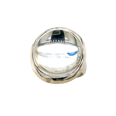 ESTATE Bold Quartz Ring in Silver