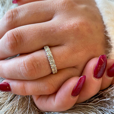 Diamond Anniversary Band in White Gold by B&C