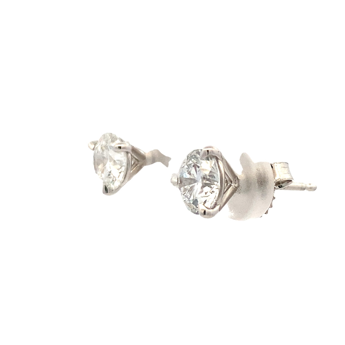 LAB Created Diamond Martini Studs in White Gold