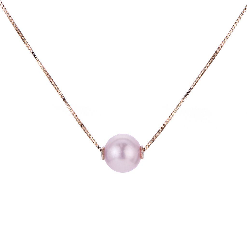 Imperial Pearl 14 Karat Natural Pink Pearl Necklace 966472/RG-NQ