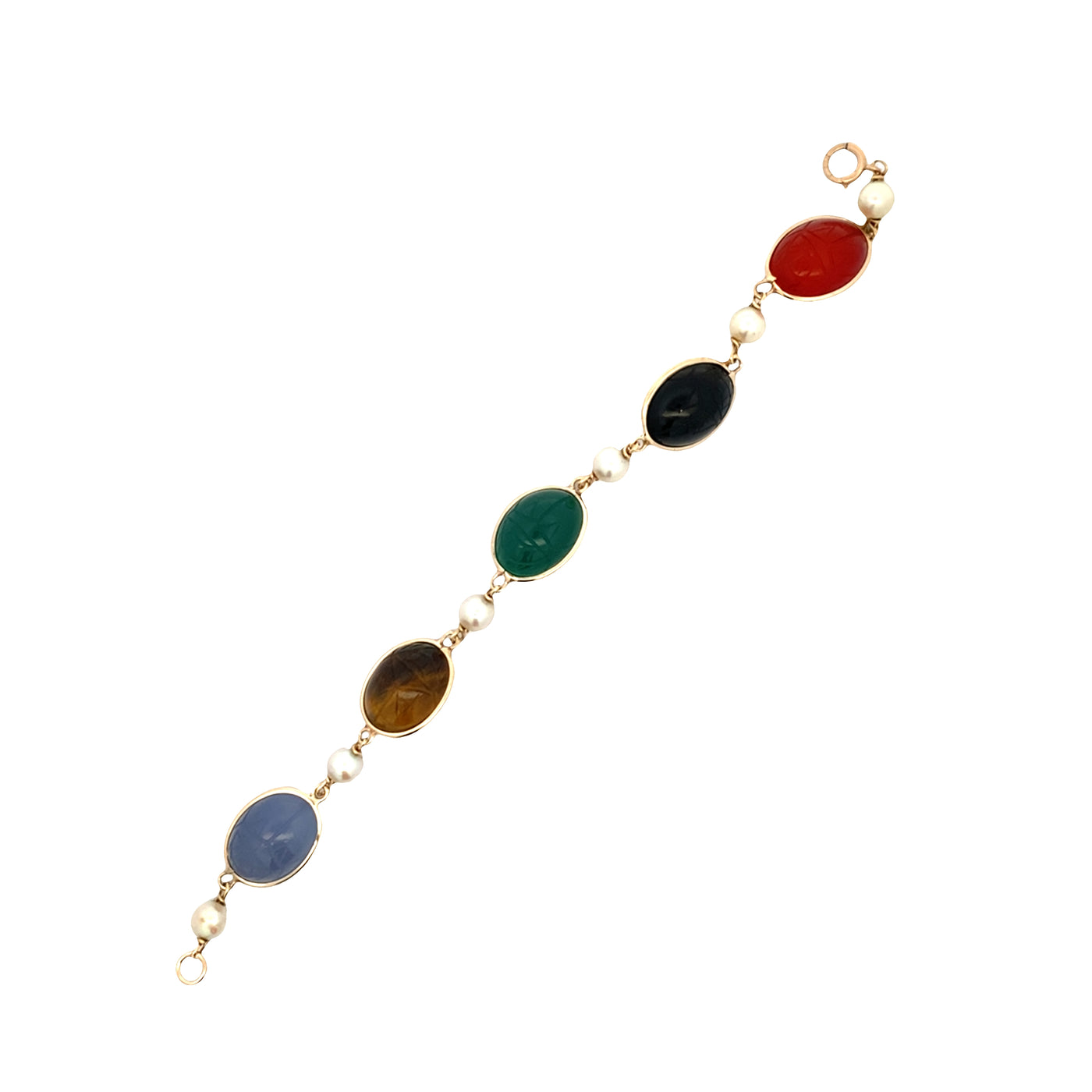 ESTATE Scarab Bracelet in Yellow Gold