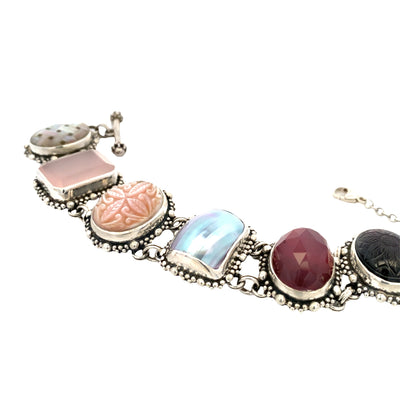ESTATE Stephen Dueck Gemstone Bracelet in Silver