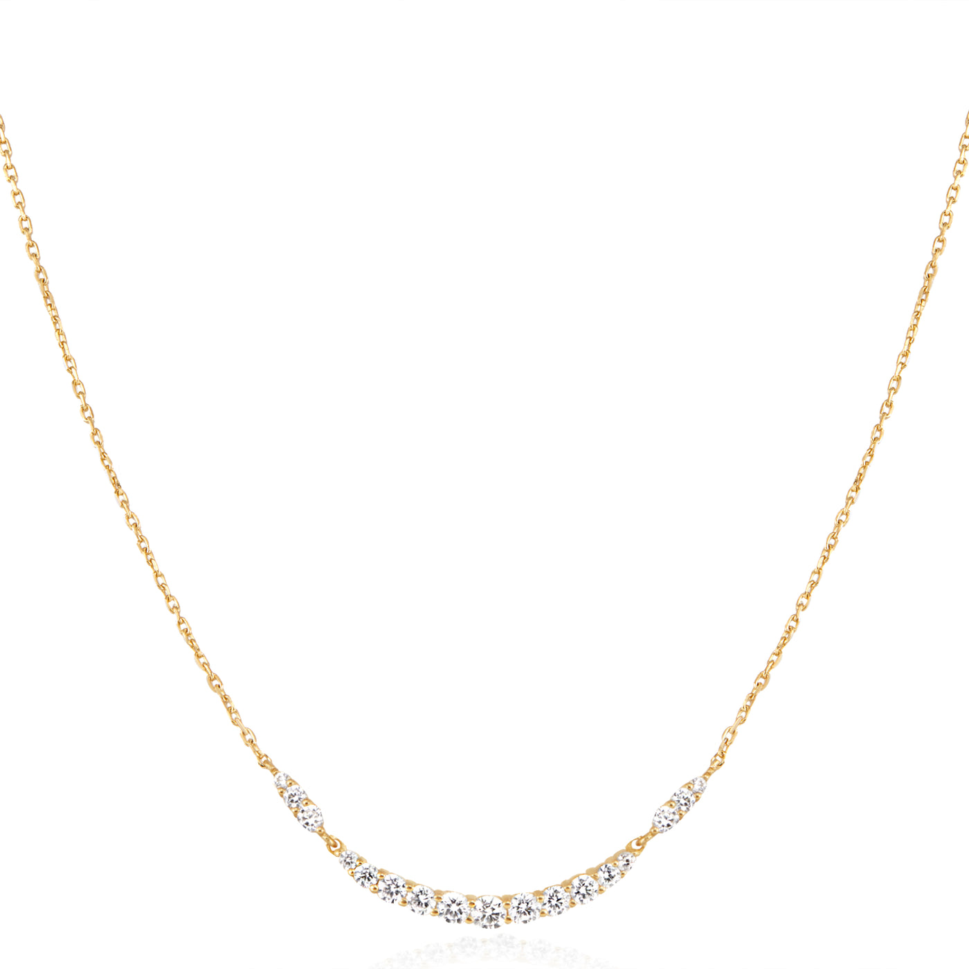 Ania Haie Yellow Gold Bar Necklace N056-02G