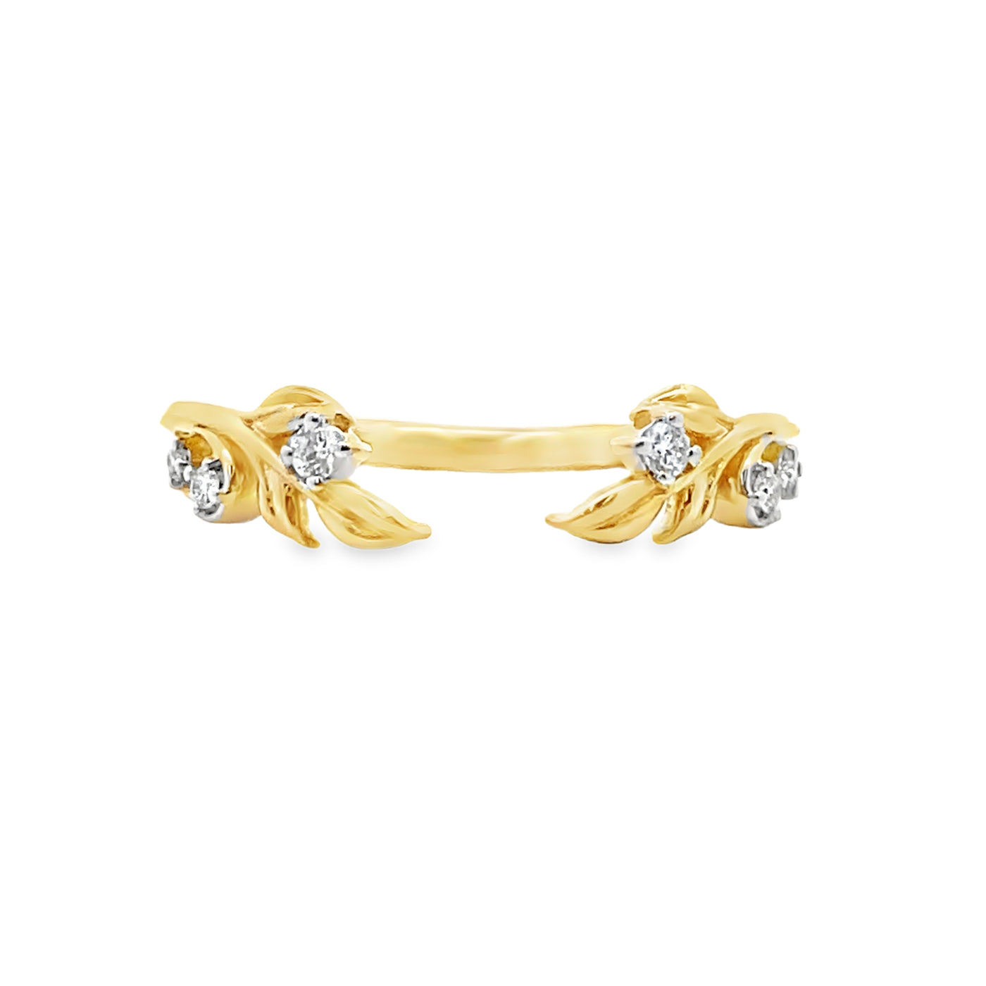 Diamond Open Anniversary Band in Yellow Gold by Gabriel & Co.