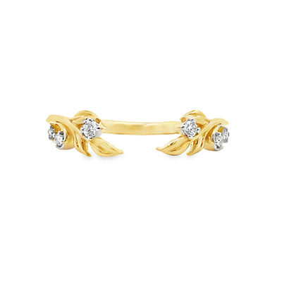 Diamond Open Anniversary Band in Yellow Gold by Gabriel & Co.