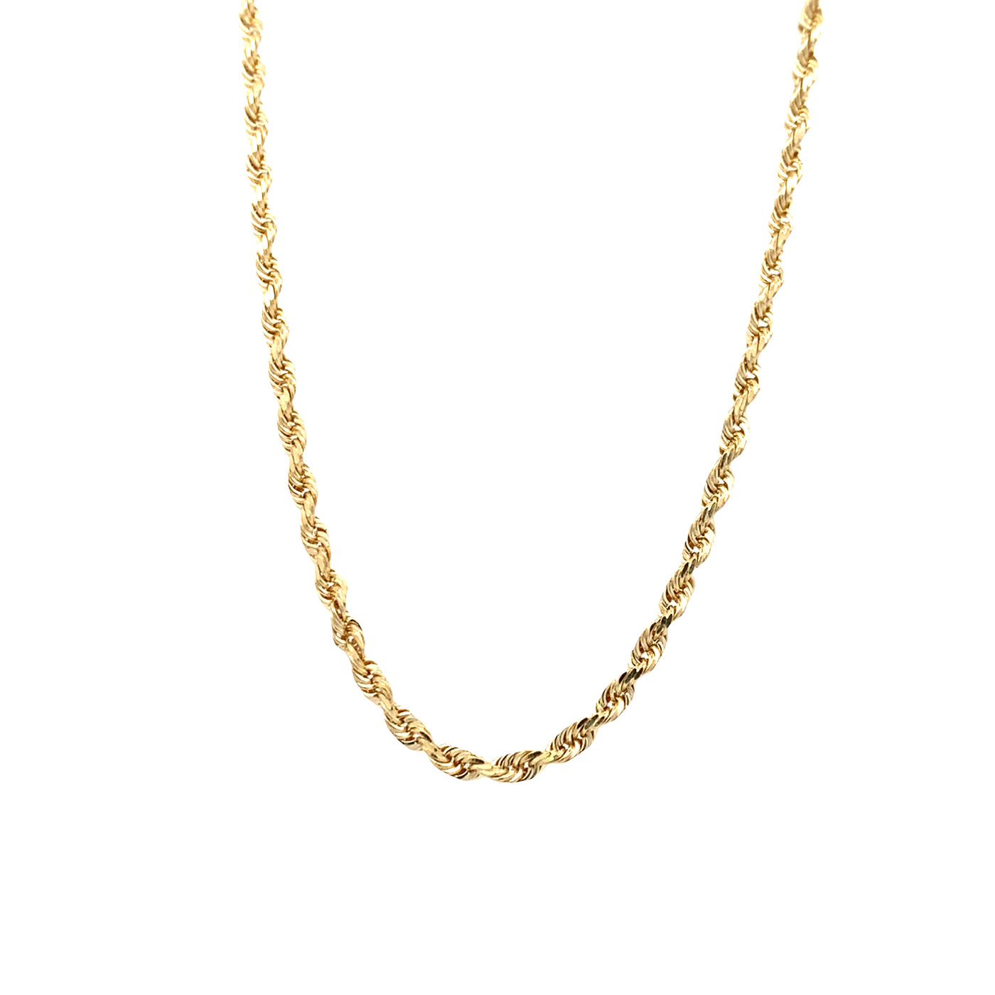 ESTATE 20" D/C Rope Chain in Yellow Gold