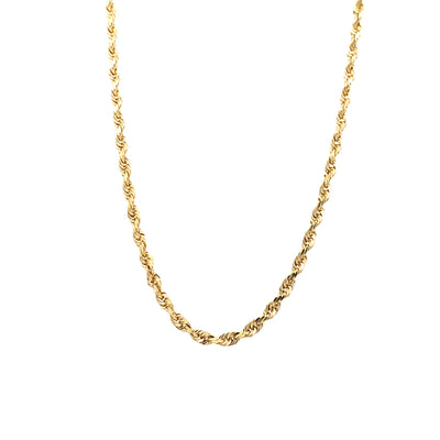 ESTATE 20" D/C Rope Chain in Yellow Gold