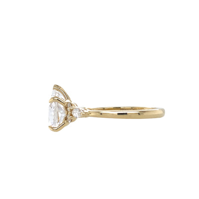 Pear Shaped Engagement Ring in White Gold by Gabriel & Co.
