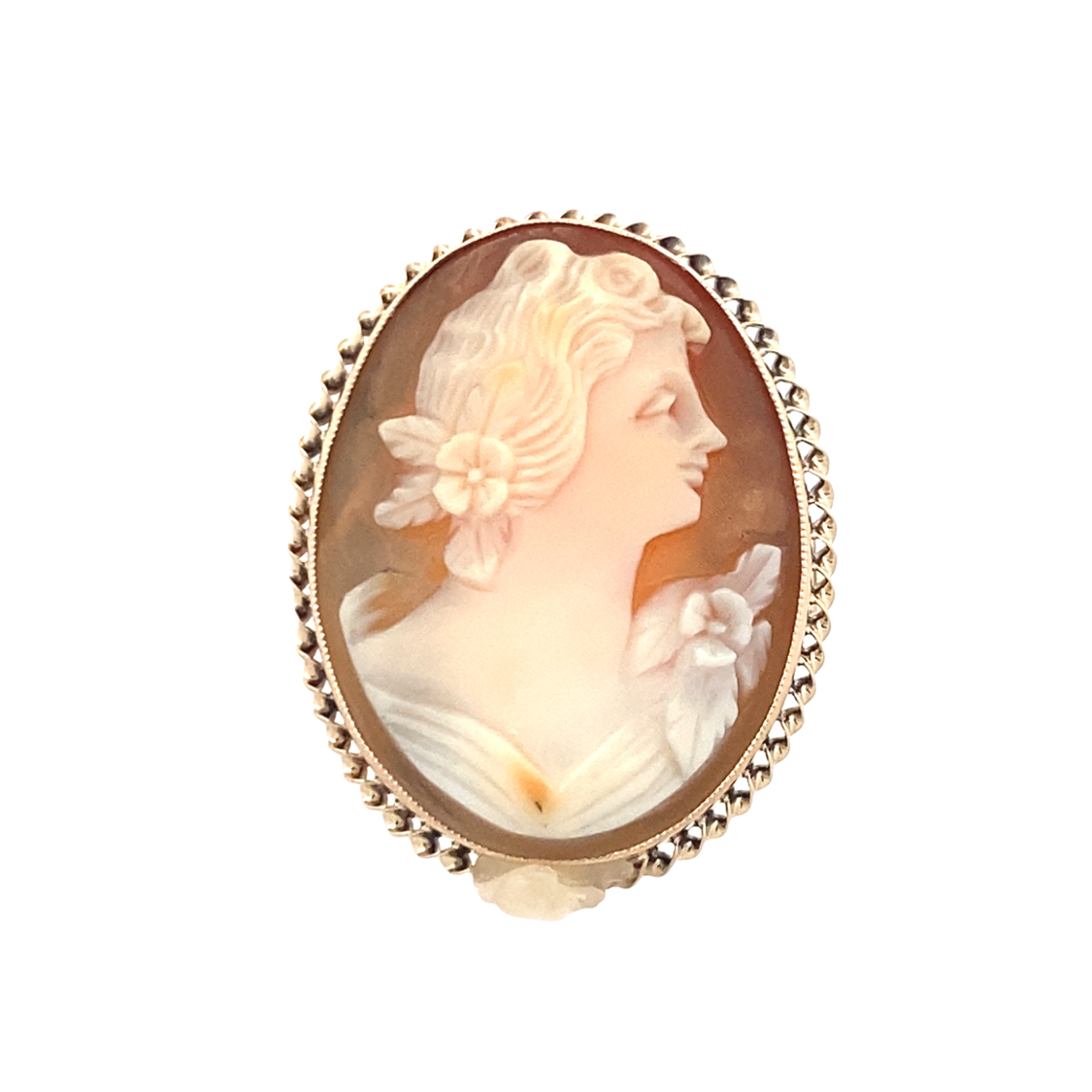 Estate Cameo Ring in Yellow Gold