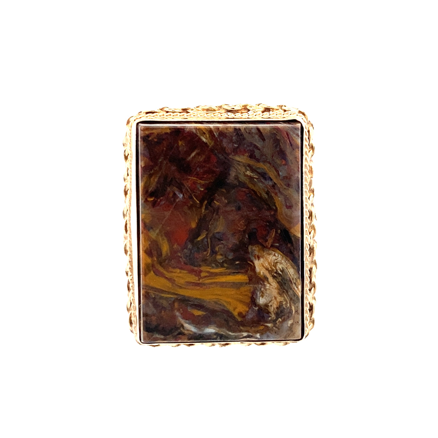 ESTATE Agate Ring in Yellow Gold