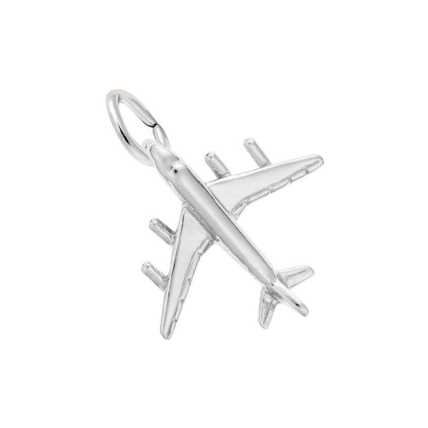 Airplane Charm in Silver