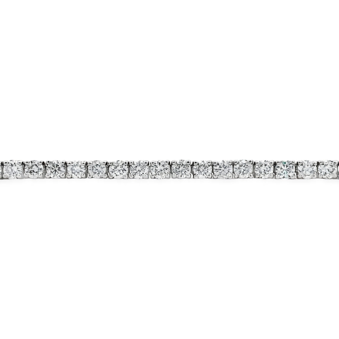 Diamond Line Tennis Bracelet in White Gold