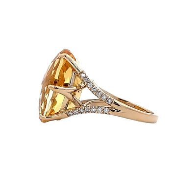 Beeghly & Co. 14 Karat Yellow Gold Citrine Ring